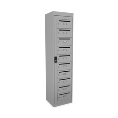 Stahl-Postverteilerschrank 10 Fächer mit Zentraltür