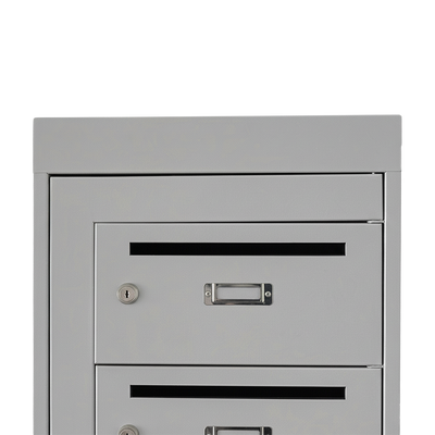 Stahl-Postverteilerschrank 10 Fächer mit Zentraltür