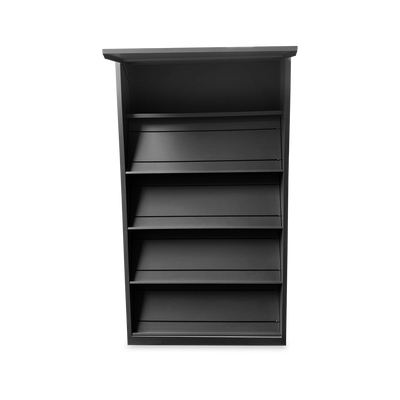 Prospektschrank aus Stahl mit 5 Schrägfachböden