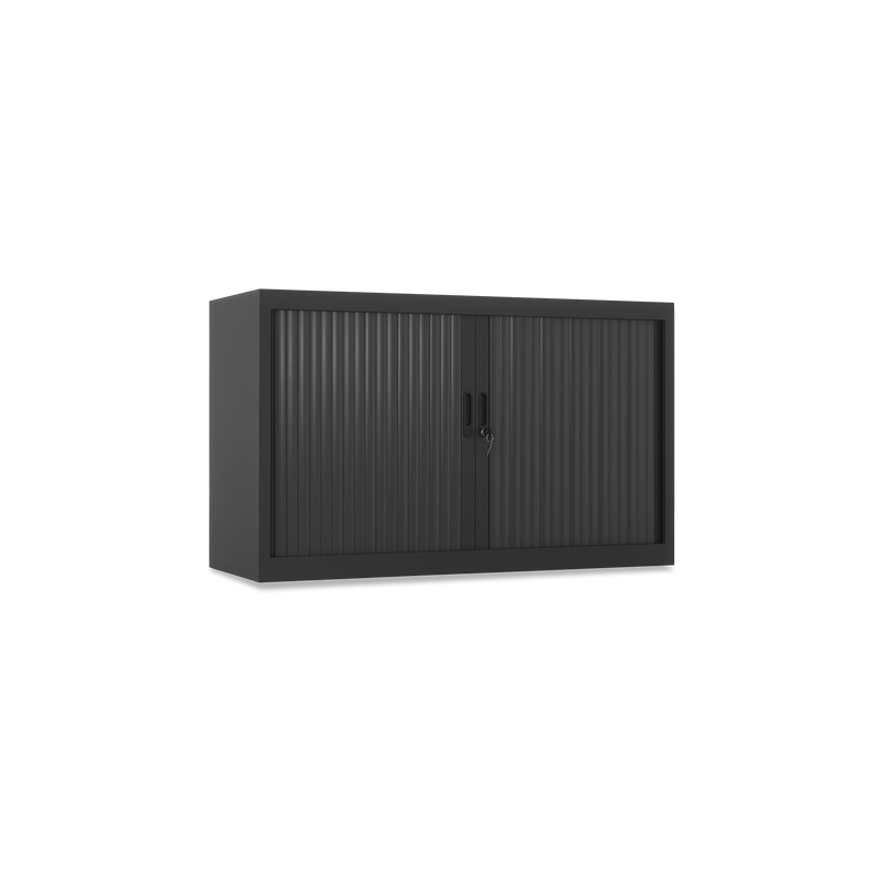 Stahl-Rollladenschrank (1,5 OH) – Korpus in Tiefschwarz