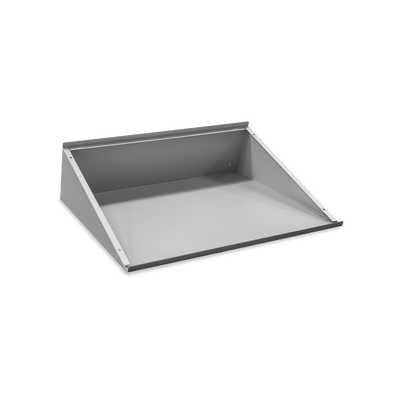 Schrägdach für Spinde in Lichtgrau