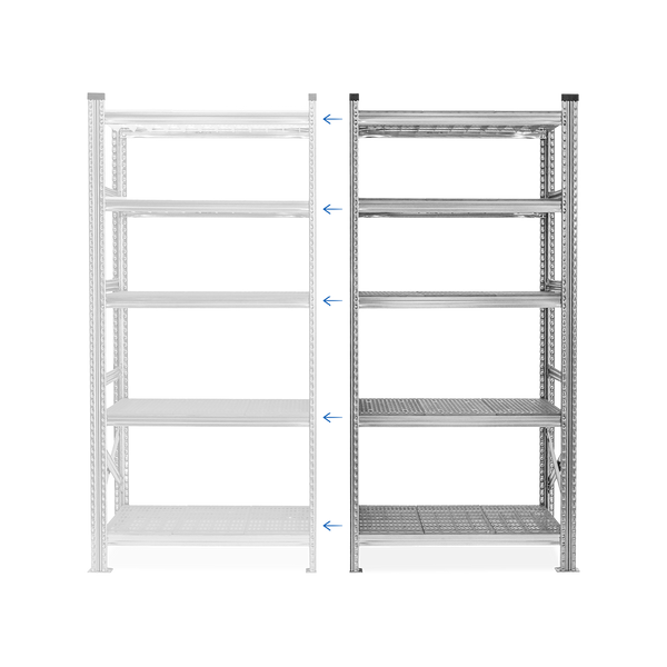 Schwerlastregal (510 mm Tief) aus Stahl | Erweiterbar