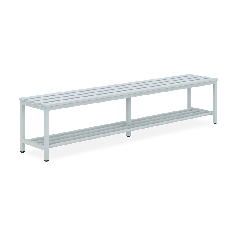 Kunststoff-Sitzbank mit Schuhrost (optional) - 1000-2000 mm