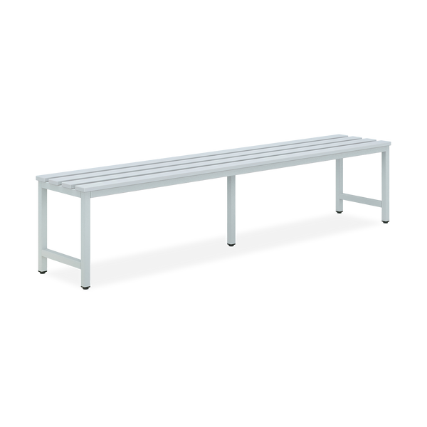 Kunststoff-Sitzbank mit Schuhrost (optional) - 1000-2000 mm