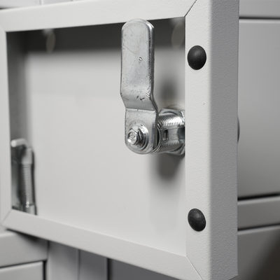 Stahl-Wertfachschrank | 10 Fächer – Lichtgrau