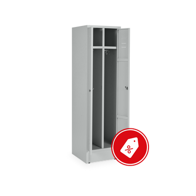 Stahl-Kleiderspind (500 mm) – Doppelspind ohne Fachböden