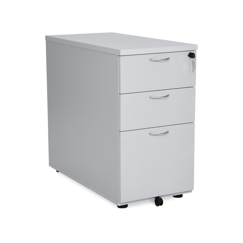 Standcontainer aus Holz mit Schubladen