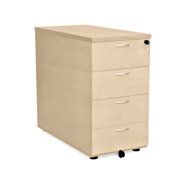 Standcontainer aus Holz mit Schubladen