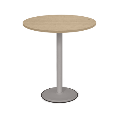Runder Stehtisch – Ø 800 mm | G: Weißaluminium P: Ahorn