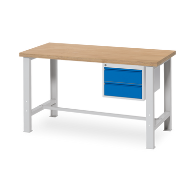 Werkbank 1500 mm breit – Fixe-Höhe & Quer-Travese | Budget-Star
