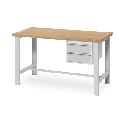 Werkbank 1500 mm breit – Fixe-Höhe & Quer-Travese | Budget-Star