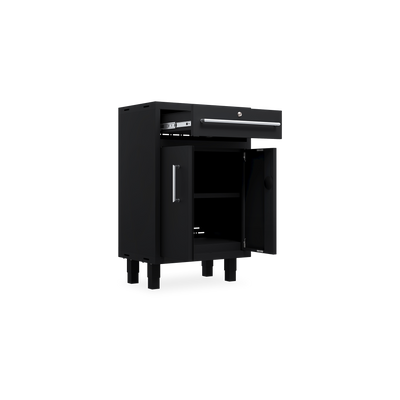 Essential – Profi-Werkstattschrank (Unterschrank) mit 1 FB, 2 Türen & Schublade