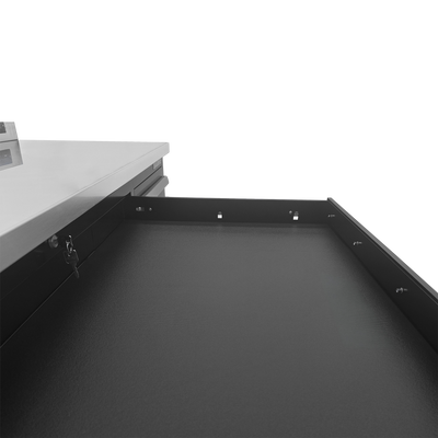 Werkbank PRO mit 17 Schubladen – 2.150 mm, Tiefschwarz