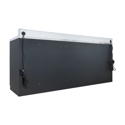 Werkbank PRO mit 24 Schubladen – 2.150 mm, Tiefschwarz