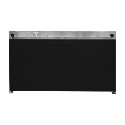 Arbeitstisch PRO mit Edelstahl-Arbeitsplatte – 1.830 mm, Tiefschwarz