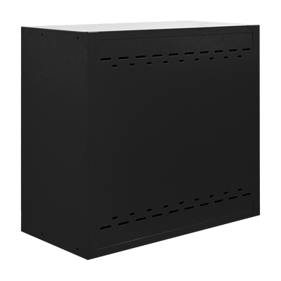 Wandschrank PRO mit 2 Türen und 1 Fachboden, 712 mm, Tiefschwarz