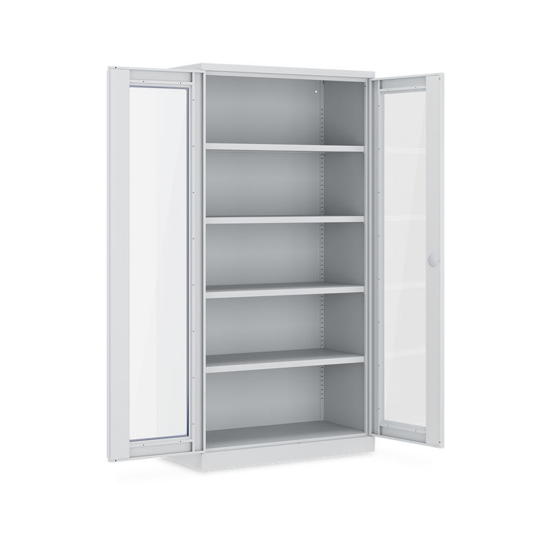 Schwerlastschrank (150 kg) mit Sichtfenster (1000 x 500 x 1945 mm)