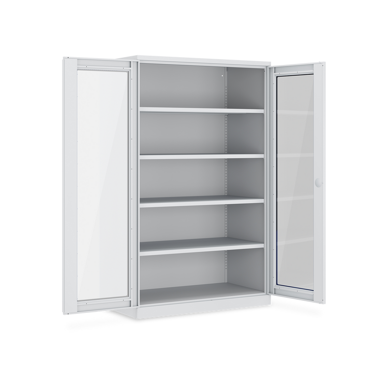 Schwerlastschrank (150 kg) mit Sichtfenster (1200 x 665 x 1945 mm)