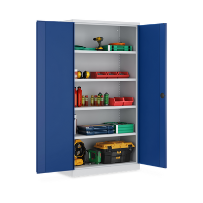 Schwerlastschrank (150 kg) mit 4 Böden (1000 x 500 x 1945 mm)