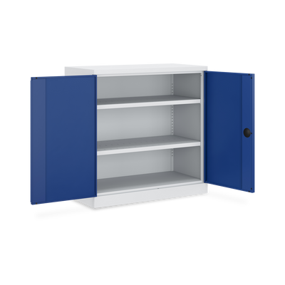 Schwerlastschrank (150 kg) mit 2 Böden (1000 x 500 x 995 mm)