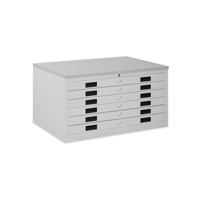 Planschrank A1 (Zeichnungsschrank) Stahl in Lichtgrau